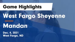 West Fargo Sheyenne  vs Mandan  Game Highlights - Dec. 4, 2021