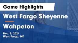 West Fargo Sheyenne  vs Wahpeton  Game Highlights - Dec. 8, 2021