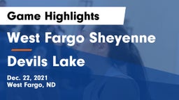 West Fargo Sheyenne  vs Devils Lake  Game Highlights - Dec. 22, 2021