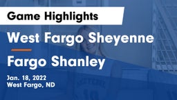 West Fargo Sheyenne  vs Fargo Shanley  Game Highlights - Jan. 18, 2022