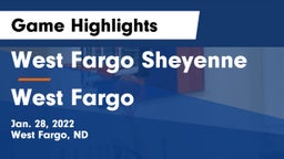 West Fargo Sheyenne  vs West Fargo  Game Highlights - Jan. 28, 2022