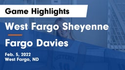 West Fargo Sheyenne  vs Fargo Davies  Game Highlights - Feb. 5, 2022