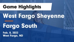 West Fargo Sheyenne  vs Fargo South  Game Highlights - Feb. 8, 2022