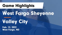 West Fargo Sheyenne  vs Valley City  Game Highlights - Feb. 12, 2022