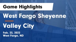 West Fargo Sheyenne  vs Valley City  Game Highlights - Feb. 23, 2022