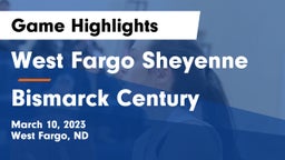 West Fargo Sheyenne  vs Bismarck Century  Game Highlights - March 10, 2023