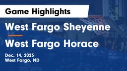 West Fargo Sheyenne  vs West Fargo Horace  Game Highlights - Dec. 14, 2023