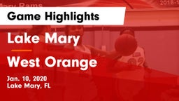 Lake Mary  vs West Orange  Game Highlights - Jan. 10, 2020
