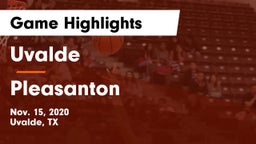 Uvalde  vs Pleasanton  Game Highlights - Nov. 15, 2020