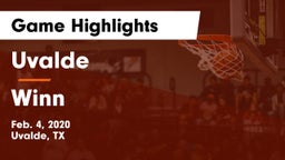 Uvalde  vs Winn  Game Highlights - Feb. 4, 2020