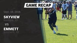 Recap: Skyview  vs. Emmett  2016