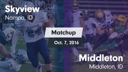 Matchup: Skyview  vs. Middleton  2016