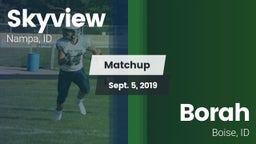 Matchup: Skyview  vs. Borah  2019