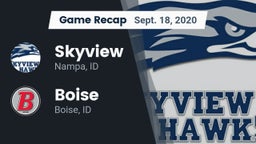 Recap: Skyview  vs. Boise  2020