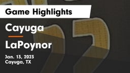 Cayuga  vs LaPoynor  Game Highlights - Jan. 13, 2023