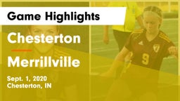 Chesterton  vs Merrillville Game Highlights - Sept. 1, 2020