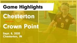 Chesterton  vs Crown Point Game Highlights - Sept. 8, 2020