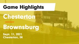 Chesterton  vs Brownsburg  Game Highlights - Sept. 11, 2021