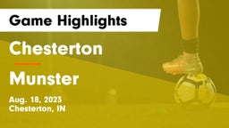 Chesterton  vs Munster  Game Highlights - Aug. 18, 2023