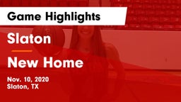 Slaton  vs New Home  Game Highlights - Nov. 10, 2020