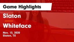 Slaton  vs Whiteface  Game Highlights - Nov. 13, 2020