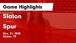 Slaton  vs Spur  Game Highlights - Nov. 21, 2020