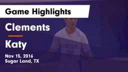 Clements  vs Katy  Game Highlights - Nov 15, 2016