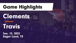 Clements  vs Travis  Game Highlights - Jan. 12, 2022