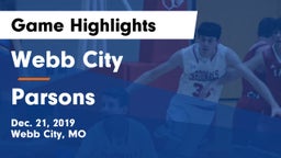 Webb City  vs Parsons  Game Highlights - Dec. 21, 2019