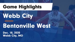 Webb City  vs Bentonville West  Game Highlights - Dec. 18, 2020