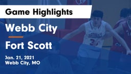 Webb City  vs Fort Scott  Game Highlights - Jan. 21, 2021