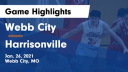 Webb City  vs Harrisonville  Game Highlights - Jan. 26, 2021