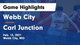 Webb City  vs Carl Junction  Game Highlights - Feb. 13, 2021