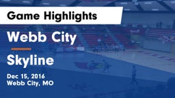 Webb City  vs Skyline  Game Highlights - Dec 15, 2016