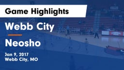 Webb City  vs Neosho  Game Highlights - Jan 9, 2017