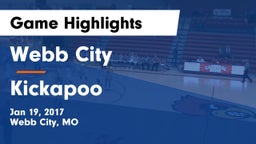 Webb City  vs Kickapoo  Game Highlights - Jan 19, 2017