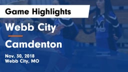 Webb City  vs Camdenton  Game Highlights - Nov. 30, 2018