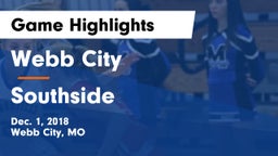 Webb City  vs Southside  Game Highlights - Dec. 1, 2018