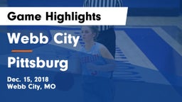 Webb City  vs Pittsburg  Game Highlights - Dec. 15, 2018