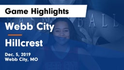 Webb City  vs Hillcrest  Game Highlights - Dec. 5, 2019
