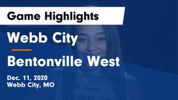 Webb City  vs Bentonville West  Game Highlights - Dec. 11, 2020