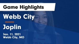 Webb City  vs Joplin  Game Highlights - Jan. 11, 2021