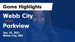 Webb City  vs Parkview  Game Highlights - Jan. 25, 2021