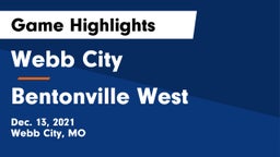 Webb City  vs Bentonville West  Game Highlights - Dec. 13, 2021