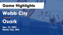 Webb City  vs Ozark  Game Highlights - Jan. 13, 2022