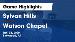 Sylvan Hills  vs Watson Chapel  Game Highlights - Jan. 31, 2020