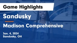 Sandusky  vs Madison Comprehensive  Game Highlights - Jan. 4, 2024