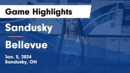 Sandusky  vs Bellevue  Game Highlights - Jan. 5, 2024