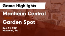 Manheim Central  vs Garden Spot  Game Highlights - Dec. 21, 2021