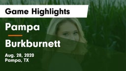 Pampa  vs Burkburnett  Game Highlights - Aug. 28, 2020